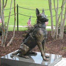 Metal craft high quality bronze dog statue for sale